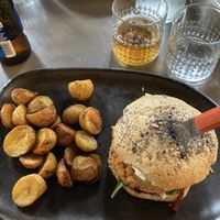 Burger  at Vegan's Prague in Prague