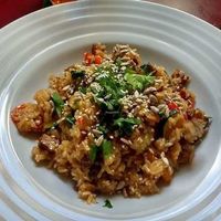 Indonesian rice at Vegan's Prague in Prague