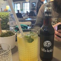 Passion fruit lemonade  at Vegan's Prague in Prague