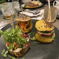 Mini burgers  at Vegan's Prague in Prague