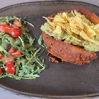 Filled sweet potato   at Vegan's Prague in Prague