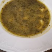 Potato soup at Vegan's Prague in Prague