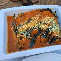 Lasagna at Vegan's Prague in Prague