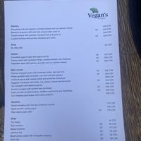 Menu   at Vegan's Prague in Prague