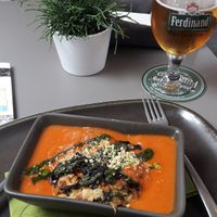 GF lasagna at Vegan's Prague in Prague