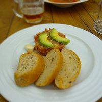 Avocado-Tomato-Tatar  at Vegan's Prague in Prague