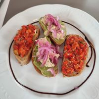 Bruscheta at Vegan's Prague in Prague