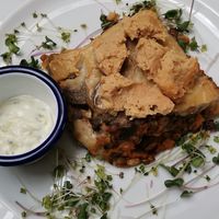 Moussaka at Vegan's Prague in Prague