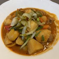 Goulash  at Vegan's Prague in Prague