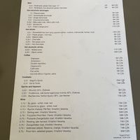 Drinks Menu  at Vegan's Prague in Prague