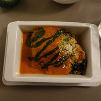 Main course: Zucchini lasagna #Veganuary at Vegan's Prague in Prague