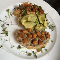 Bruschetta… soo soo tasty!  at Vegan's Prague in Prague