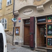 Outside at Vegan's Prague in Prague