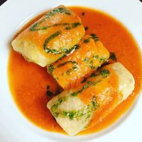 Stuffed cabbage leaves  at Vegan's Prague in Prague