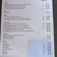 Menu May 2025  at Vegan's Prague in Prague