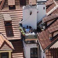 View of the balcony at Vegan's Prague in Prague