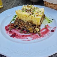 Moussaka at Vegan's Prague in Prague