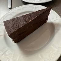 chocolate carrot raw cake at Vegan's Prague in Prague