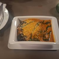 Zuchcini lasagne at Vegan's Prague in Prague