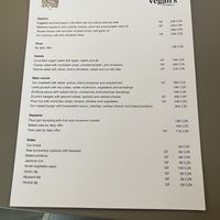 Food Menu  at Vegan's Prague in Prague