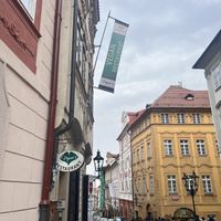 Outside  at Vegan's Prague in Prague