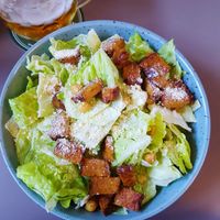 A nice bowl of salad, simple but great! at Vegan's Prague in Prague
