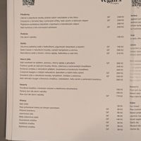 Menu - August 2026 at Vegan's Prague in Prague