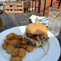 Daily special burger  at Vegan's Prague in Prague