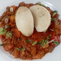 Lentil Goulash at Vegan's Prague in Prague