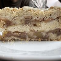 apple pie  at Vegan's Prague in Prague
