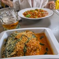 Lasagna at Vegan's Prague in Prague