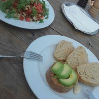 Tatar and bruschetta at Vegan's Prague in Prague