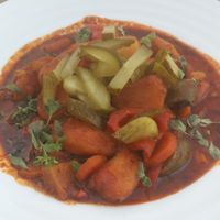 potatoes goulash at Vegan's Prague in Prague