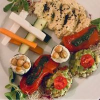 Selection of starters- could be better as hummus doesn’t have any taste at Vegan's Prague in Prague