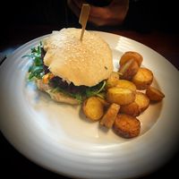 Quinoa burger  at Vegan's Prague in Prague