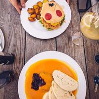 Vegan Svíčková and Burger at Vegan's Prague in Prague