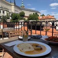 The view!!! at Vegan's Prague in Prague