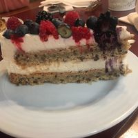 The cream was tasteless  at Vegan's Prague in Prague