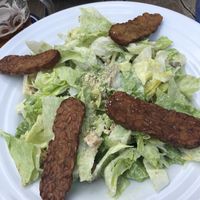 Cesaer sallad  at Vegan's Prague in Prague