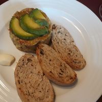 Starter : avocado caviar at Vegan's Prague in Prague