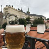 Rooftop views! at Vegan's Prague in Prague