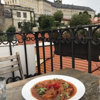 Goulash stew at Vegan's Prague in Prague