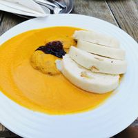 Vegan dumplings at Vegan's Prague in Prague