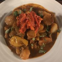 Vegan goulash at Vegan's Prague in Prague