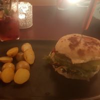 Lovely burger at Vegan's Prague in Prague
