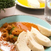 Goulash with Dumplings at Vegan's Prague in Prague