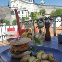 Satisfaction burger at Vegan's Prague in Prague