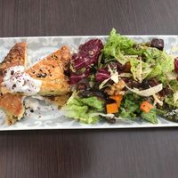 The quiches with feta and salad at Eco Eco in Tenerife