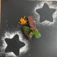 The brownie dessert at Eco Eco in Tenerife