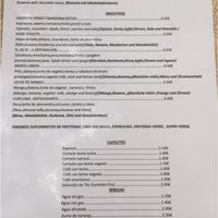 Menu2 at Eco Eco in Tenerife